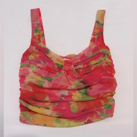 Zara Floral crop top - Picture 2 of 4